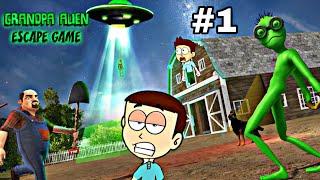 Scary Green Grandpa Alien Android Game #1 | Shiva and Kanzo Gameplay