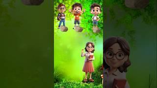 बच्चों ने दादी जी को पत्थर मारे  mini wood Cartoon video  #cartoon #shorts