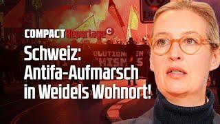 Schweiz: Antifa-Aufmarsch in Weidels Wohnort!