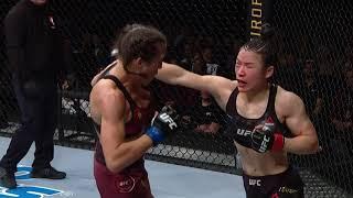 Zhang Weili vs Joanna Jedrzejczyk - All significant strikes