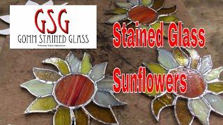 Stained Glass Sunflowers V308