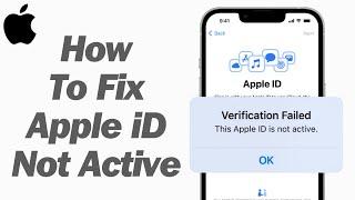 How To Fix This Apple iD Is Not Active ! This Apple iD Is Not Valid !2024