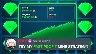 I TRIED MY FANS MINES STRATEGY AND WON HUGE! (STAKE)