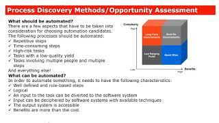 Introduction to Process Assessment for RPA