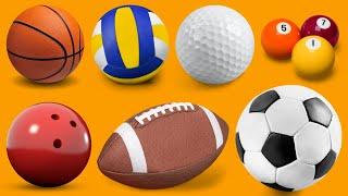 Sports Balls for Kids | Easy English Sports Balls For Toddler and Preschool and All Kids| All A