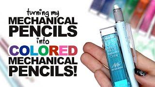 TURNING MY MECHANICAL PENCILS INTO COLORED PENCILS!