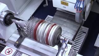 DANOBAT - Assembled gas turbine rotors grinding