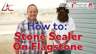 Adobe Rock How-To: Stone Sealer on Flagstone