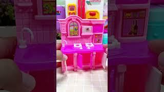 Satisfying with Unboxing & Review Pink Hello Kitty Miniature Kitchen Set Toys Cooking Video