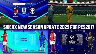 PES2017  MULTISWITCHER SIDERX NEW SEASON UPDATE 2025