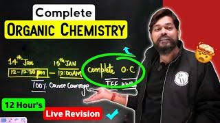 12 Hours  Complete Organic  Live Revision - Pankaj Sir Special Class for #neet2025