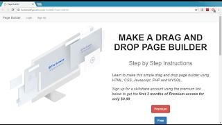 Make a Simple Drag and Drop Page Builder and CMS