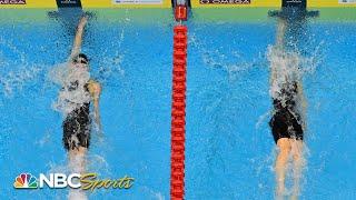 .03 decides thrilling Kaylee McKeown vs. Regan Smith 50 backstroke World title race | NBC Sports