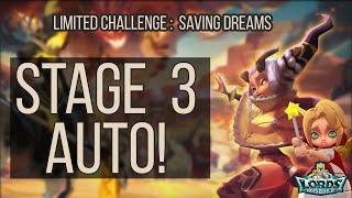 Lords Mobile - Dream Witch Eloise Limited Challenge Saving Dreams Stage 3 auto mode set heroes