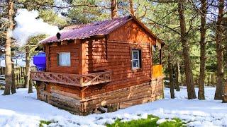 I BUILT A WOODEN HOUSE IN THE DESERTED FOREST FOR 10,000 DOLLARS IN 365 DAYS