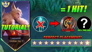 LANCELOT 95% WINRATE SECRET 1 SHOT BUILD TUTORIAL 2024!! (Must Watch!)