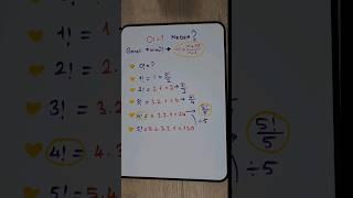 Sıfır Faktöriyel Neden 1 ? #maths #keşfet #art #eğitim #faktöriyel #shorts #ispat #reels