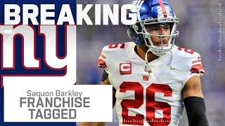 BREAKING NEWS: Giants Franchise Tag Saquon Barkley