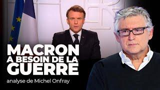 Michel Onfray réagit à l'allocution d'Emmanuel Macron sur la guerre en Ukraine