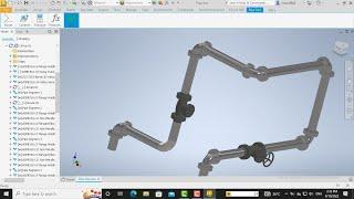 Pipeline Modeling in inventor 2023