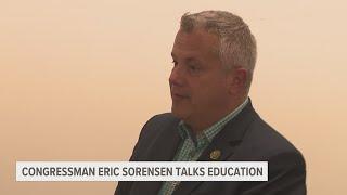 Illinois congressman Eric Sorenson visits Black Hawk College