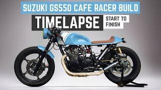 Suzuki GS550 Cafe Racer Build Time Lapse