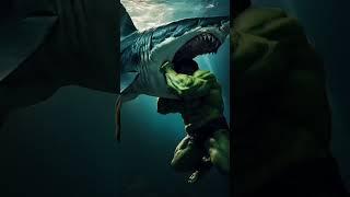 Hulk vs Shark  #animals #shark #akula #ai #az #nature #art #hulk #marvel