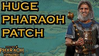 TOTAL WAR: PHARAOH GETS A HUGE PATCH ! BREAKING DOWN THE PATCH NOTES!