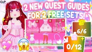 EASY QUEST GUIDES For *2 FREE* SETS! Kat & Umoyae Pages & Hair Supplies Location Royalty Kingdom 2