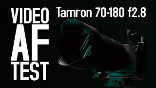 Tamron 70-180mm f2.8 Di III VXD - Video Autofocus Test (FX3)