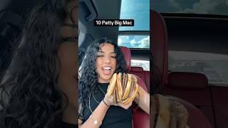 I ORDERED A 10 PATTY BIG MAC #food #shorts #mcdonalds #mukbang