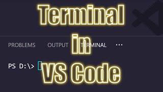 How to Open Terminal in Visual Studio Code