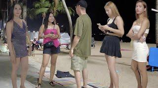 Freelancers of Pattaya Beach Road , The Ultimate Nighttime Temptation | Thailand 2024