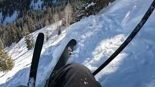 Skiing Stone Creek Chutes Beaver Creek Colorado January 27th 2024