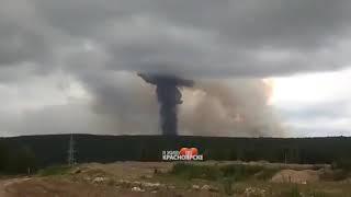 Russian Ammunition Depot Explosion in Achinsk