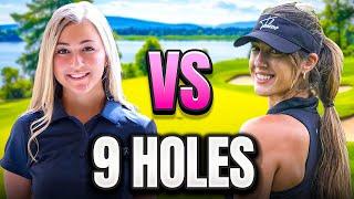 9-Hole Matchplay | Sabrina vs Deanna | Intense Female Golfers Face-Off!