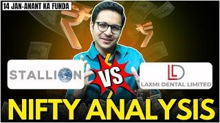 Stallion India IPO & Laxmi Dental Limited IPO review | Nifty analysis | 14/1/2025