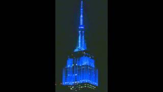 Empire State Building Unique Lightshow - Chiura Obata, Barbara Kruger and Mary Ellen Bute