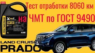 Тест отработки Polymeriym xpro 1 GF 6a SP 5w30 8060 км Тест на ЧМТ по ГОСТ 9490 60 мин. Toyota Prado