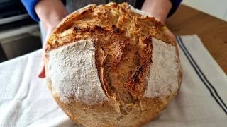 I don't buy bread anymore! The new perfect 4-ingredient bread recipe