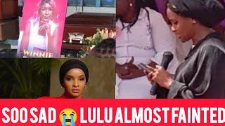 LULU HASSAN  PAINFUL MOMENT  SHE ALMOST FAINTING WHILE READ EULOGY FOR DIDA BWIRE OMG