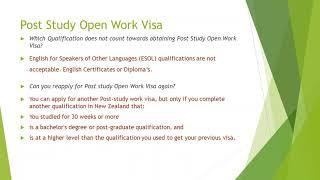 New Zealand Post Study Work Visa, Immigration New Zealand
