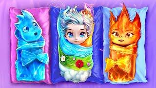 Ember und Wade aus Elemental haben Kinder! Feuer gegen Wasser Erziehungshacks!