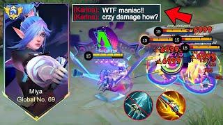 MUST ABUSE THIS CHEAT DAMAGE BUILD MIYA 2024!! (1 SHOT 1 KILL)