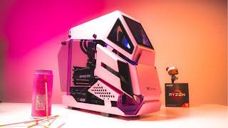 Pink 3060 build in 2021 - Meet the Cherry Blossom - Our Thermaltake AH T200 Build