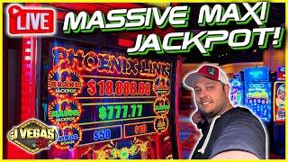🟢 LIVE! EPIC MASSIVE MAXI JACKPOT With Another JACKPOT To FINISH The DAY! Bull Blitz, Phoenix Link