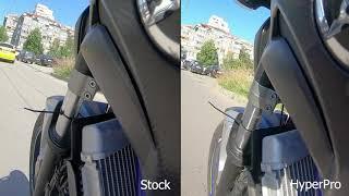 Yamaha MT07 - stock springs vs HyperPro