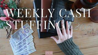 Weekly Cash Stuffing UK | £200 | Single Mum Budgeting | Vlogmas #4