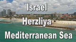 Israel   Herzliya   Mediterranean Sea 4k