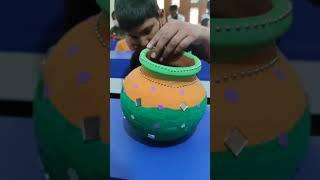 SUDARSHANAM BAL VIDHALYA// MATKI DECORATION// Aangan aur aanchal